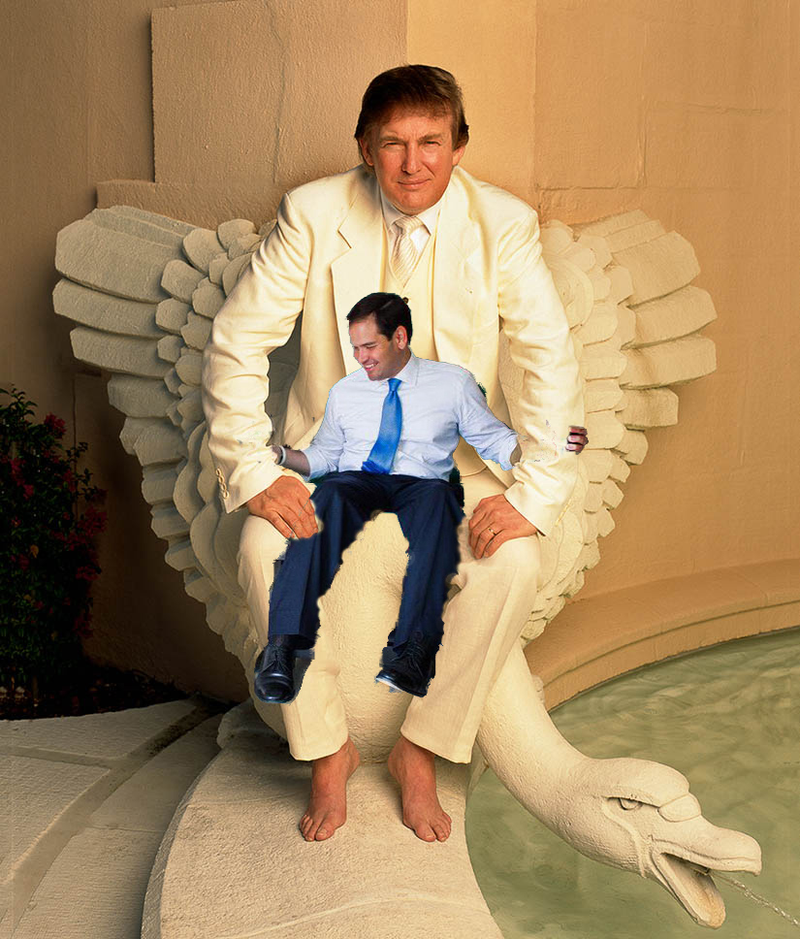 Illustration for article titled These Photoshops of 'Little Marco' In a Giant Chair Are Brutal
